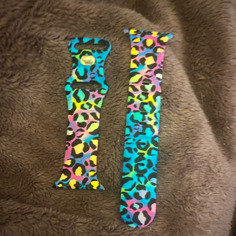 Colorful Leopard Print Watch Band